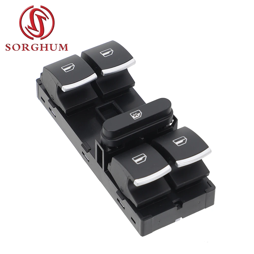 5ND 959857   Botón de Control del interruptor principal de la ventana eléctrica para VW Jetta Tiguan Golf MK5 gti MK6 Passat B6 CC Seat Leon MK2 5ND 959 857