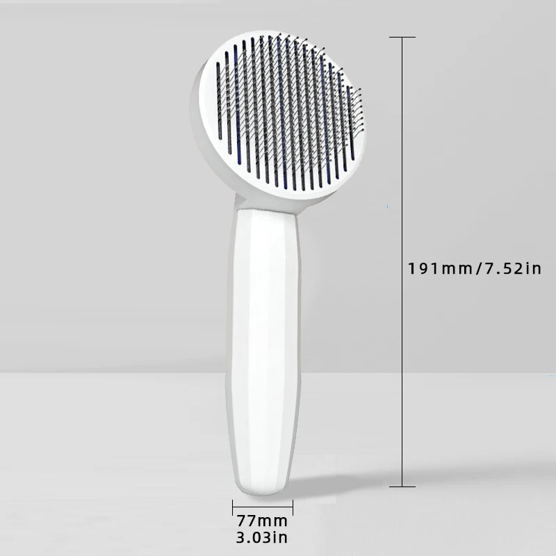 Peine para depilación de gatos, peine mágico para mascotas, depilación flotante con un clic, suministros de belleza de limpieza Universal para perros y gatos, 1 ud.