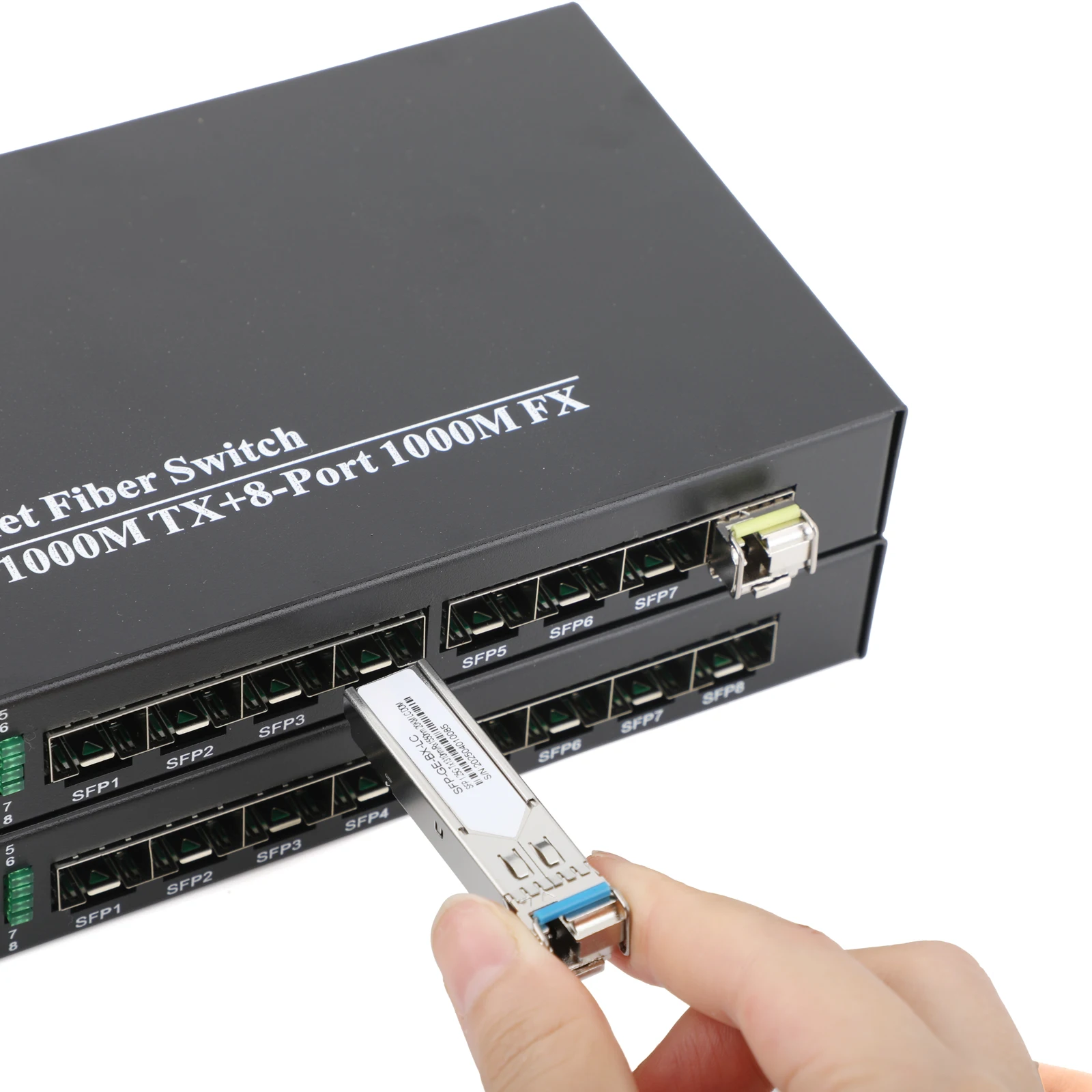 1 paio di moduli in fibra Gigabit SFP 1000M SC/LC 1.25G 1310nm/1550nm modulo in fibra A + B monomodale adatto per switch Ethernet Mikrotik