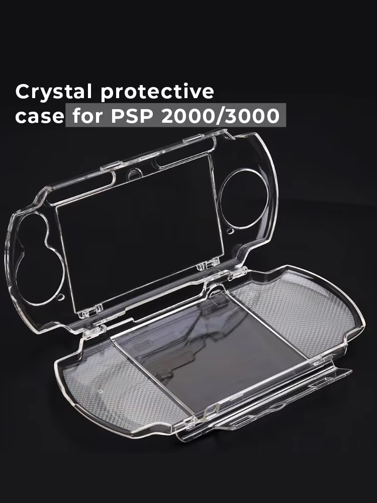 Transparent Hard Shell Crystal Case for PSP 1000/2000/3000 - Anti-Scratch Full Protection Replacement Cover