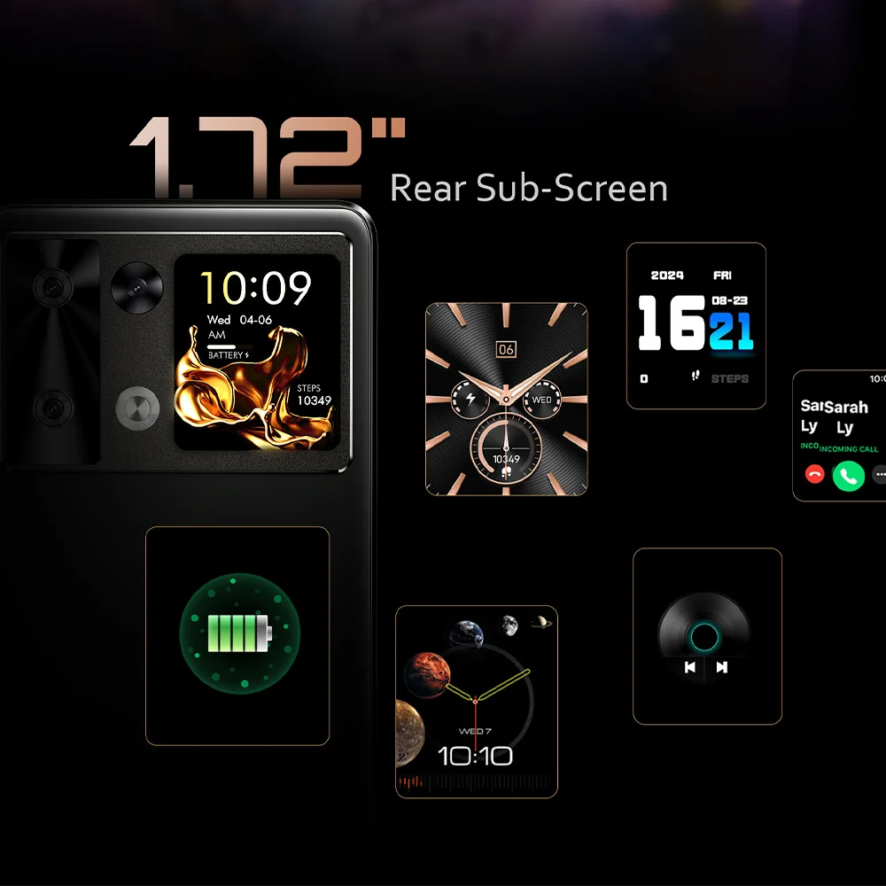 สมาร์ทโฟน Android 15 Cubot P90 หน้าจอ 6.88 นิ้ว 120Hz, RAM 24GB (ขยายได้ 12+12GB), ROM 256GB, โปรเซสเซอร์ G100 Octa-core 2.2GHz, กล้อง 64MP, แบตเตอรี่ 5100mAh, NFC, ลำโพงคู่, โทรศัพท์ 4G, smartphone android