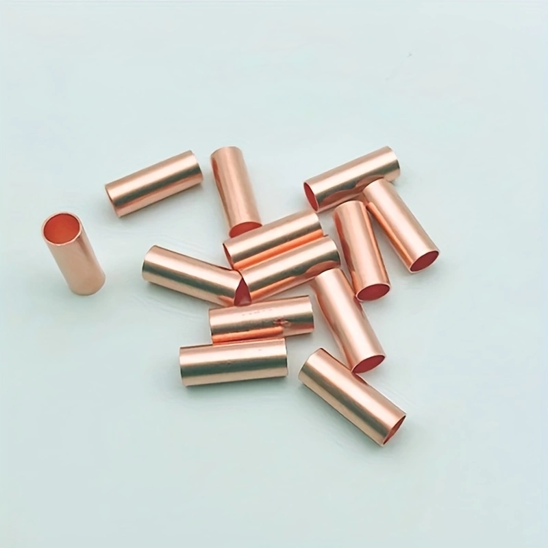 100Pcs Copper Ring Terminal Wire Crimp Connectors Bare Cable Battery Terminals Soldered Connectors for Electrical Wiring