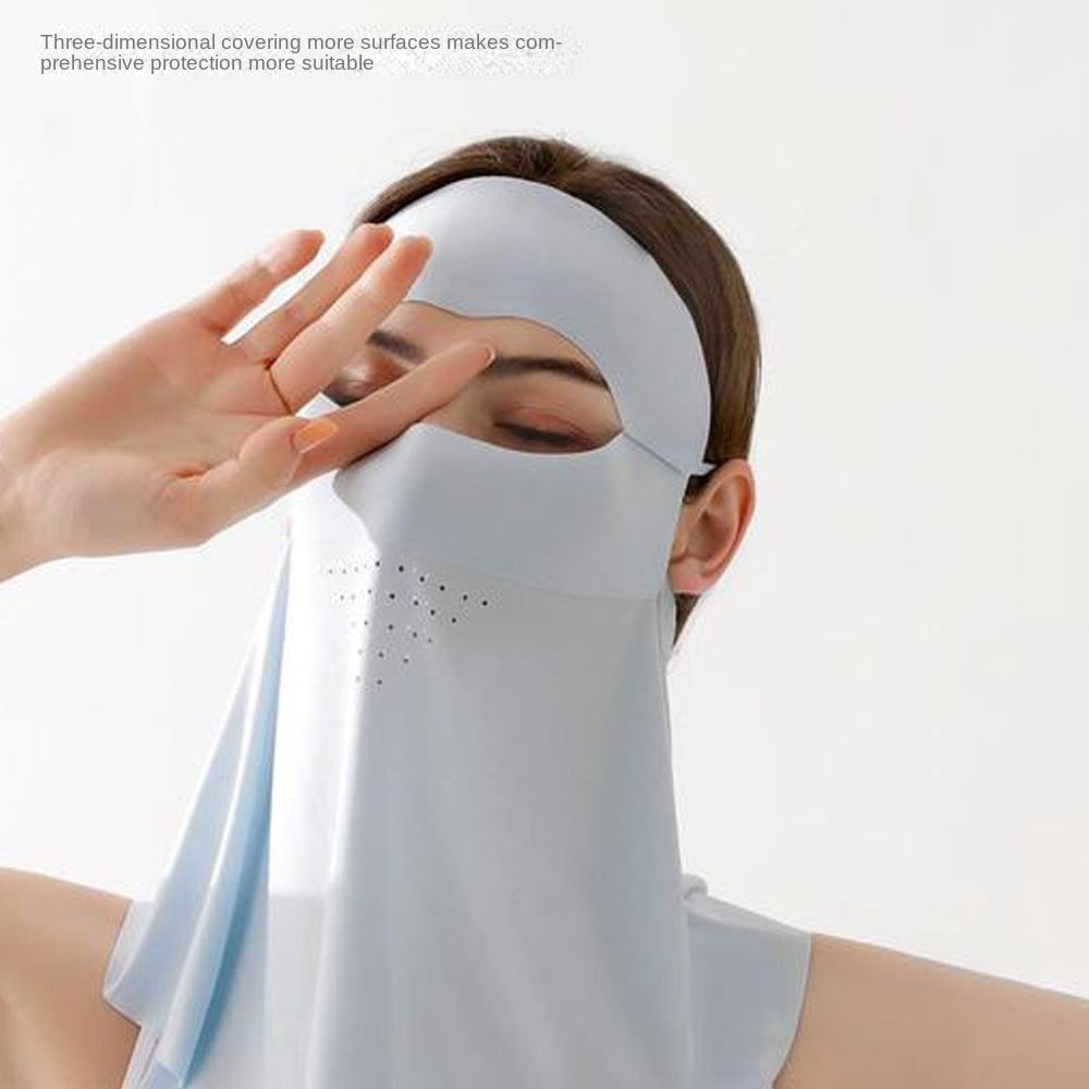 Máscara de proteção solar para esporte ao ar livre, Gaiter pescoço respirável, Máscara Anti-UV Ice Silk, Máscara protetor solar