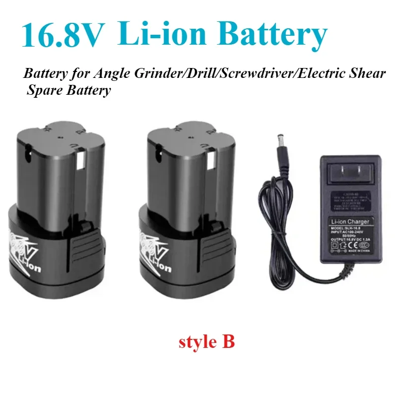 Batería de iones de litio recargable Universal de 16,8 V y 6000mAh para taladro eléctrico, destornillador eléctrico, herramientas eléctricas, batería de repuesto