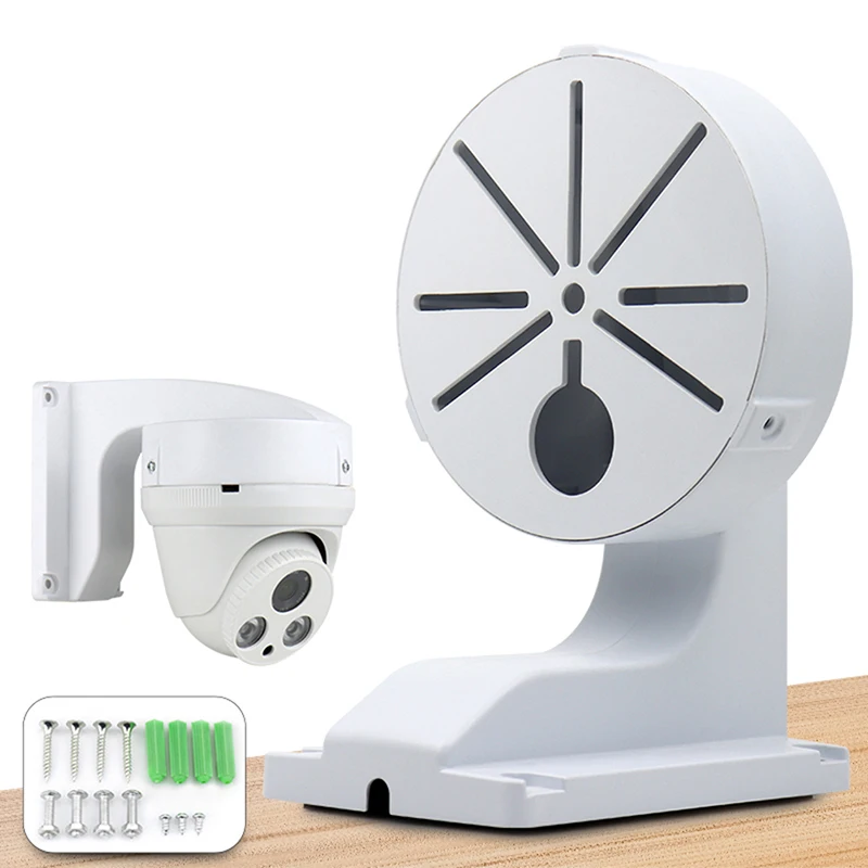Soporte de cámara domo tipo L para hogar y oficina, accesorios de vigilancia CCTV, montaje en pared de seguridad duradero de plástico para interiores y exteriores