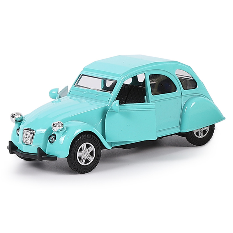 Modelo de carro clássico de liga em escala 1/32, puxar para trás, brinquedo infantil fundido, modelo de veículo de simulação, decoração, brinquedos para meninos, coleção de presentes