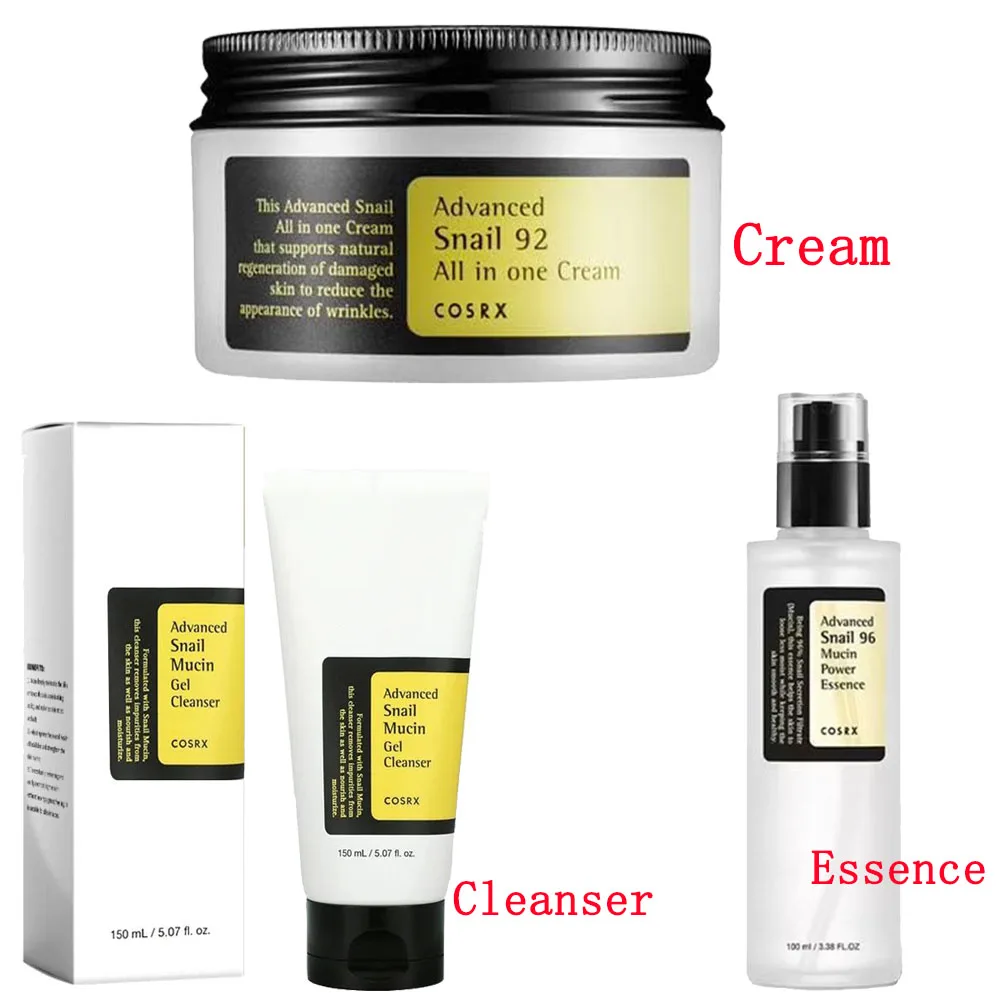 Advanced Lumaca 96 Mucin Power Essence/Cleanser/Crema Idratante Levigante Nutriente Cosmetici Coreani Cura Della Pelle All'ingrosso