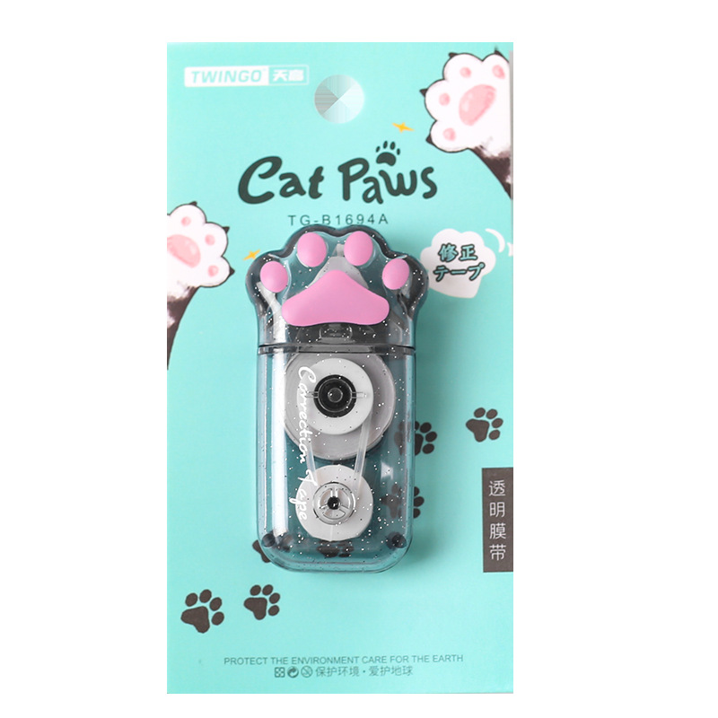 Cintas correctoras de 6m de largo, estudiantes, estudiantes, tareas de estudio, Corrector blanco Kawaii, cinta correctora, papelería, suministros escolares y de oficina