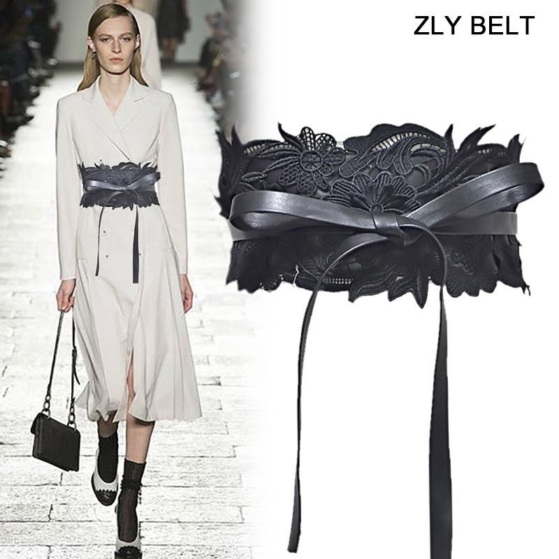 ZLY-cinturilla de encaje para mujer, cinturón elegante con forma de cuerpo, ajustable, decoración de lujo, a la moda, novedad de 2022