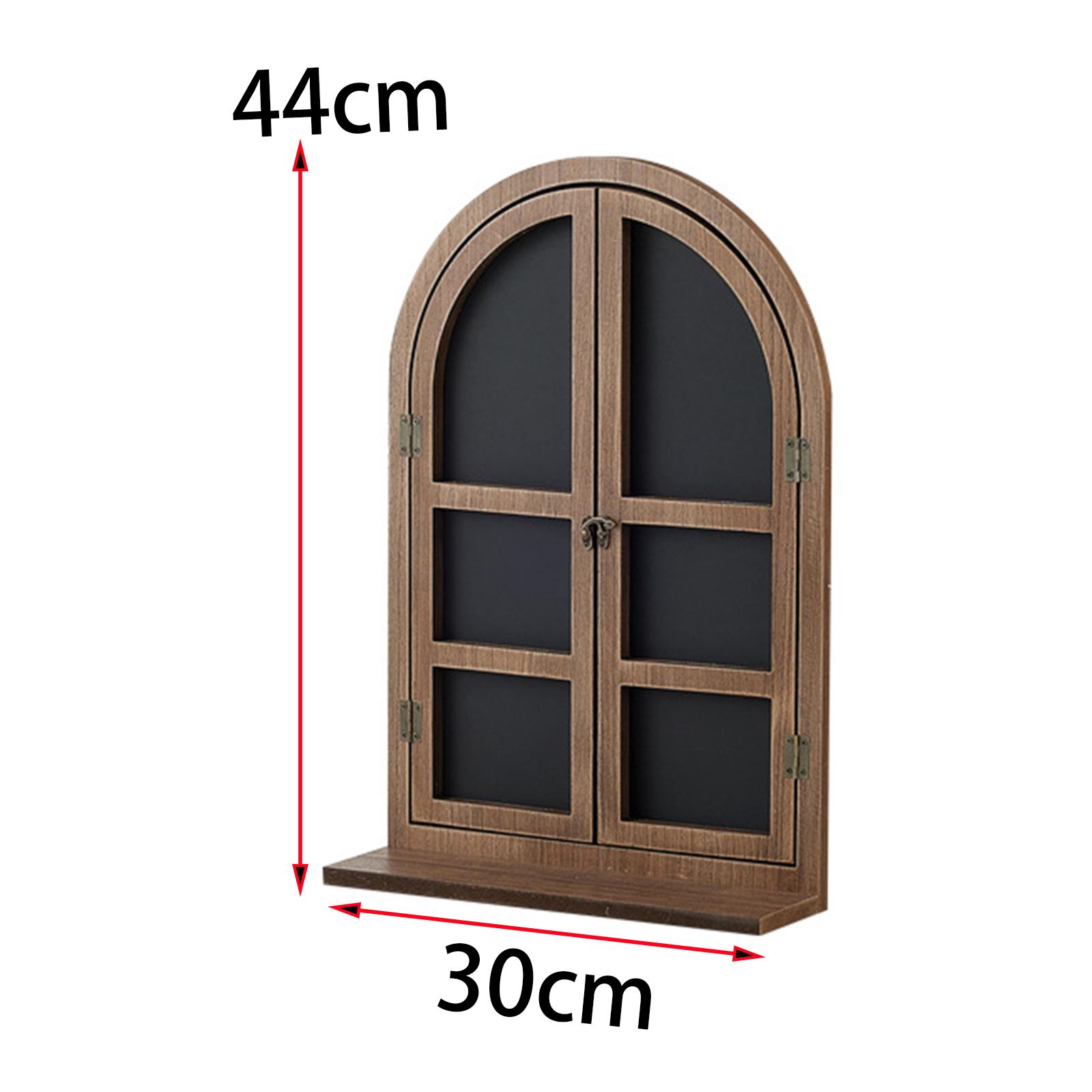 Wooden Vintage Message Board Wall Hanging Decor Brown Ornament Decorative Wood Chalkboard for Coffee Bathroom Bar Wedding