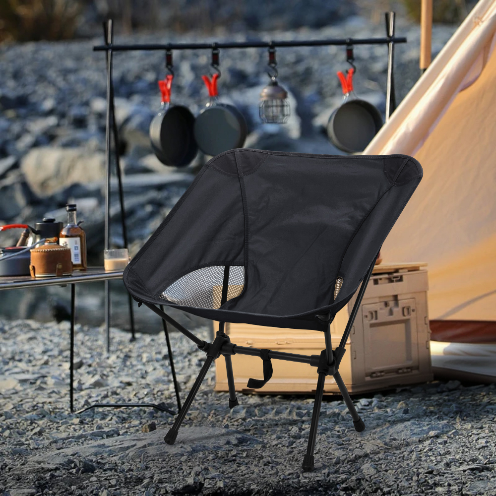 【Breeins】Foldable Camping Chairs Set Lightweight folding Chair Ultralight Backpacking Moon Chairs for Garden Picnic Beach