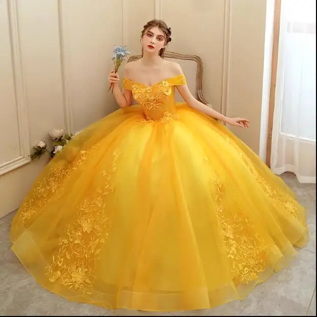Vestido de festa luxuoso dourado, vestido de baile vintage, vestidos quinceanera, 15 anos, 12 cores