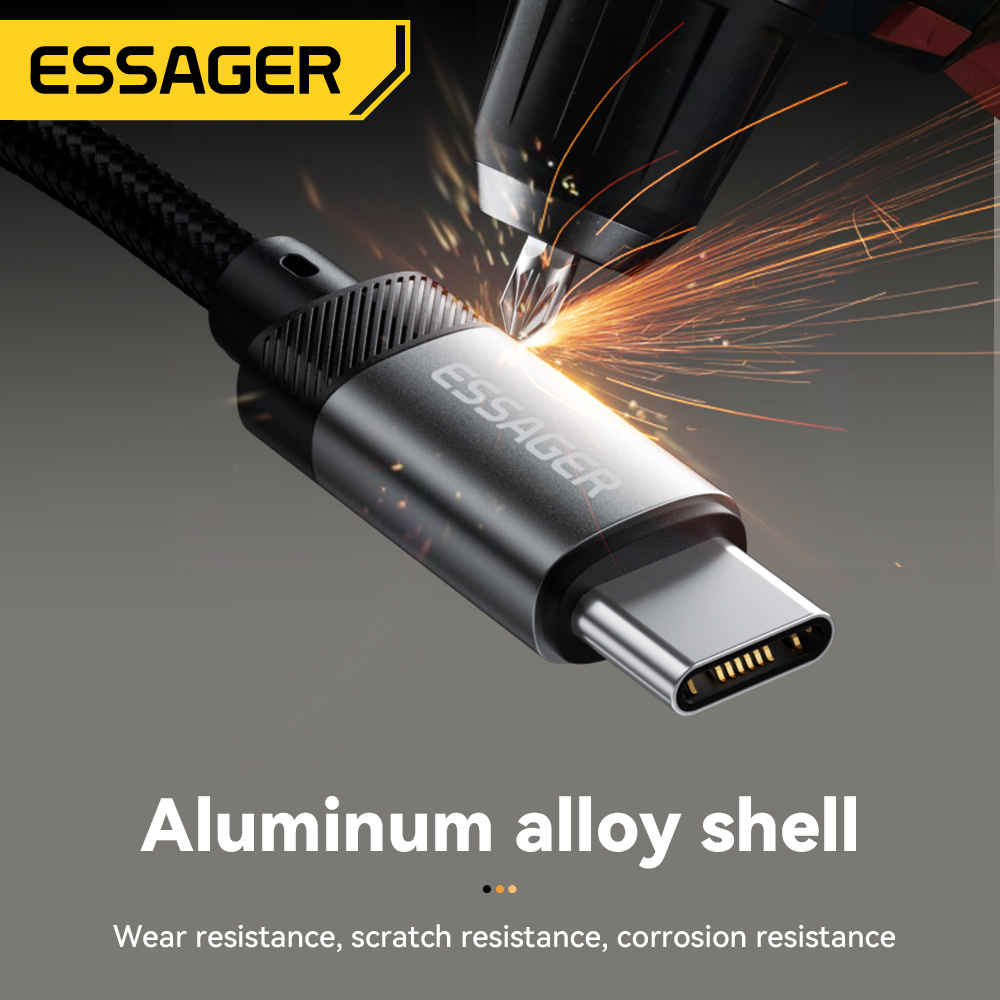 Essager Cable auxiliar tipo C a conector auxiliar de 3,5mm para iPhone 15 Samsung MacBook Lightning a adaptador de Audio para auriculares de 3,5mm para iPhone14 13
