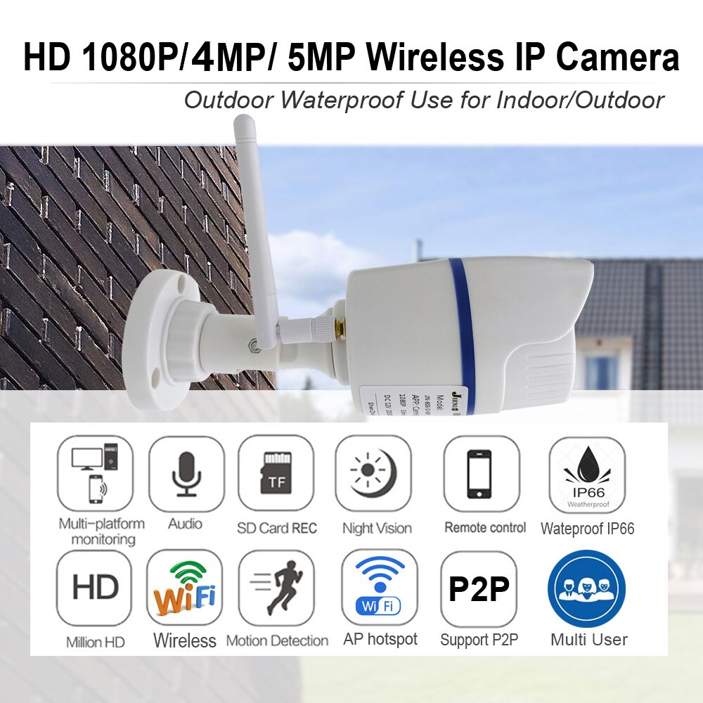 Telecamera Ip 5MP 4MP 1080P Wifi Outdoor Cctv Home Security Video sorveglianza Wireless Audio Ipcam telecamera per visione notturna Camhipro