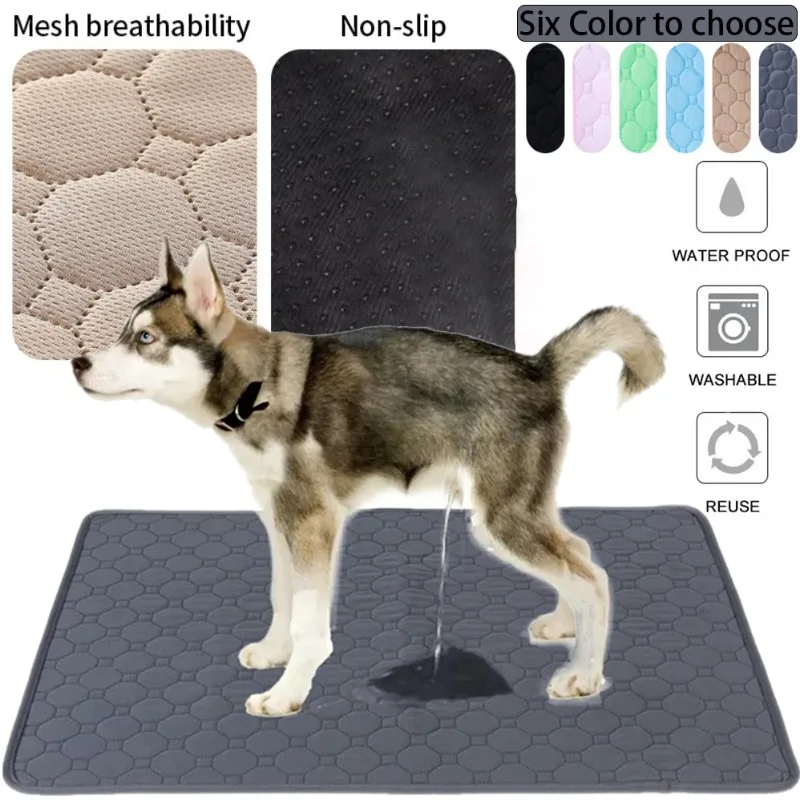 Almohadilla reutilizable para orinar para perros, manta, pañal absorbente, almohadilla de entrenamiento lavable para cachorros, estera de orina para cama de mascotas, funda para asiento de coche, suministros para mascotas