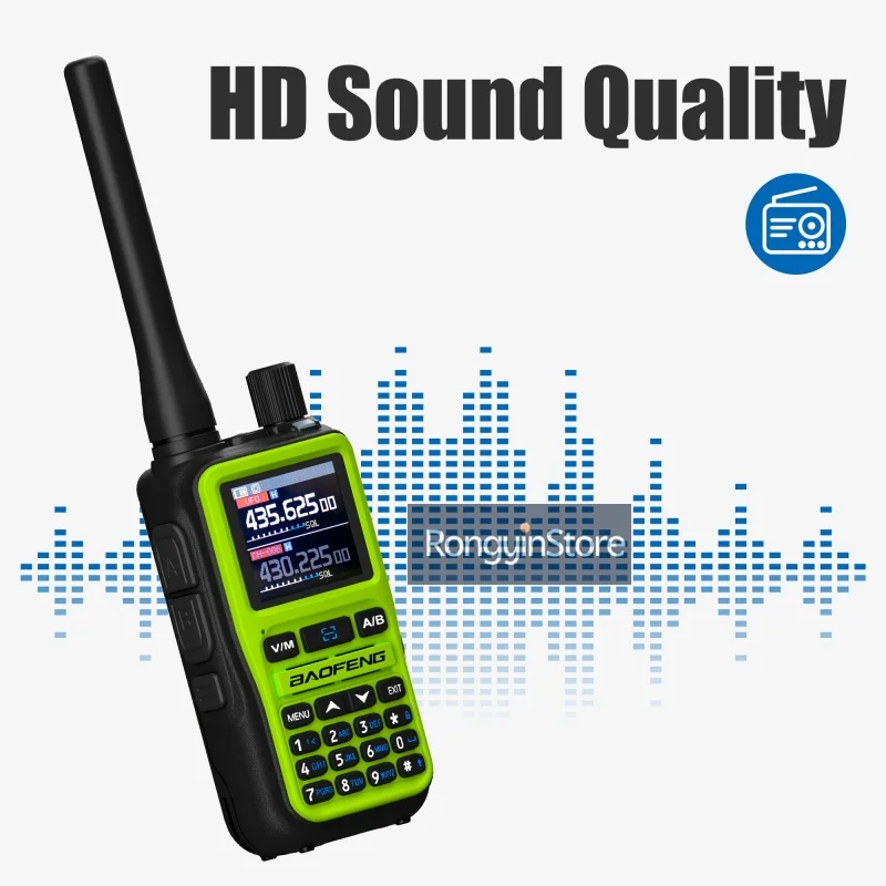 UV 5R Mini Baofeng Walkie Talkie Bluetooth 5W carga de doble banda VHF/UHF USB-C se adapta a todas las operaciones de equipo para campamento de seguridad de hotel