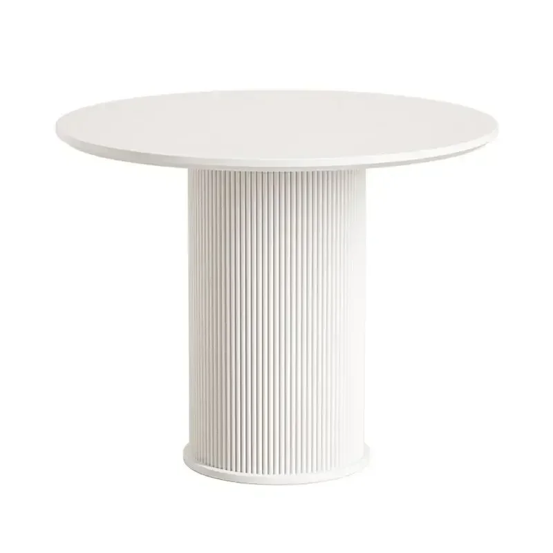 Mesa de centro redonda de luxo durável mármore estético mini designer mesa de centro móveis de pátio