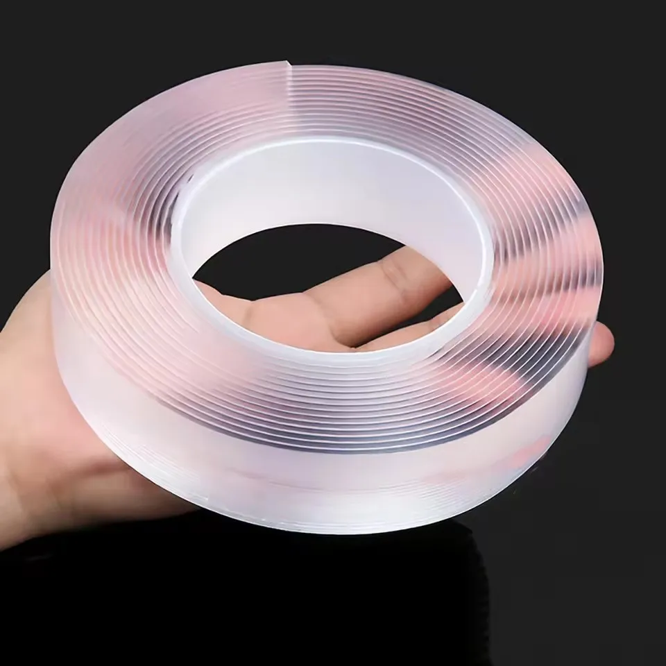 Nano Double sided Adhesive Tape Extra Strong Waterproof Transparent Traceless Tape Thickened Reusable Decorative Tape Home Tools