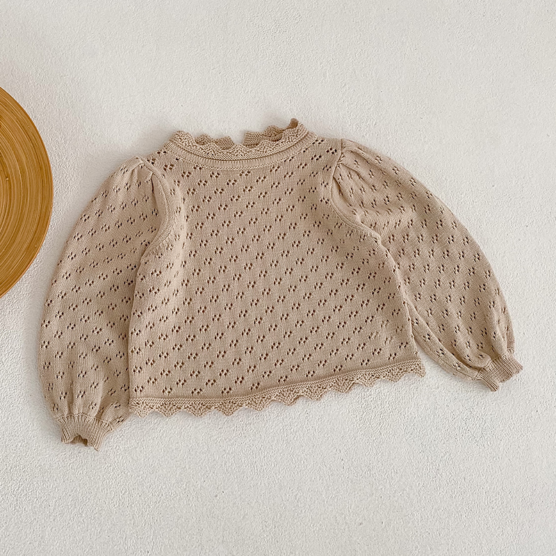 Neugeborene Mädchen Langarm Spitze Schwester Anzug Strick Stram pler Kleid Tops Säugling Overall Kinder Baby Mädchen Stram pler Kleidung