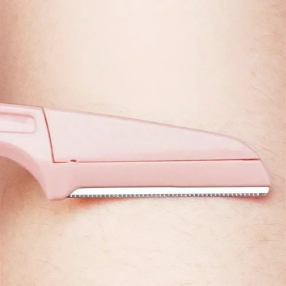 Depiladora Facial recortadora de cejas para mujer, navaja de bolsillo, depiladora de cejas, afeitadora con forma de cejas, 1/3 Uds.