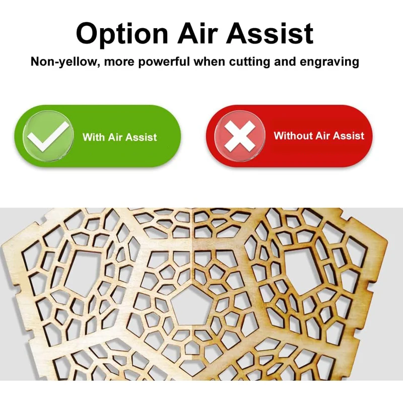 X1 Laser Air Assist System Kit 10-30L/min 36W Air Airflow Assist Pump Remove Smoke Dust for TTS-55 Laser Engraver Cutter Machine