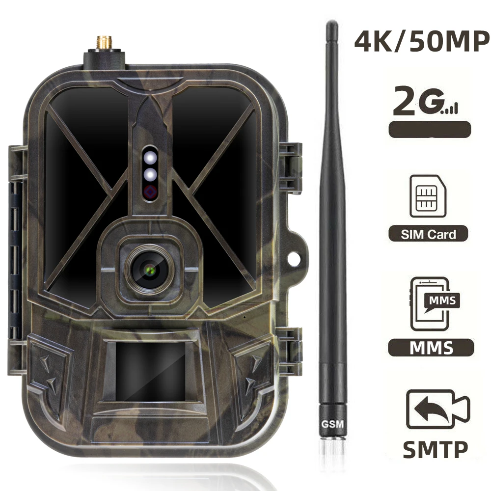 2G SMS SMTP tiempo de espera largo LI batería cámara de rastreo trampas fotográficas celular móvil caza vida silvestre cámaras de vigilancia inalámbricas