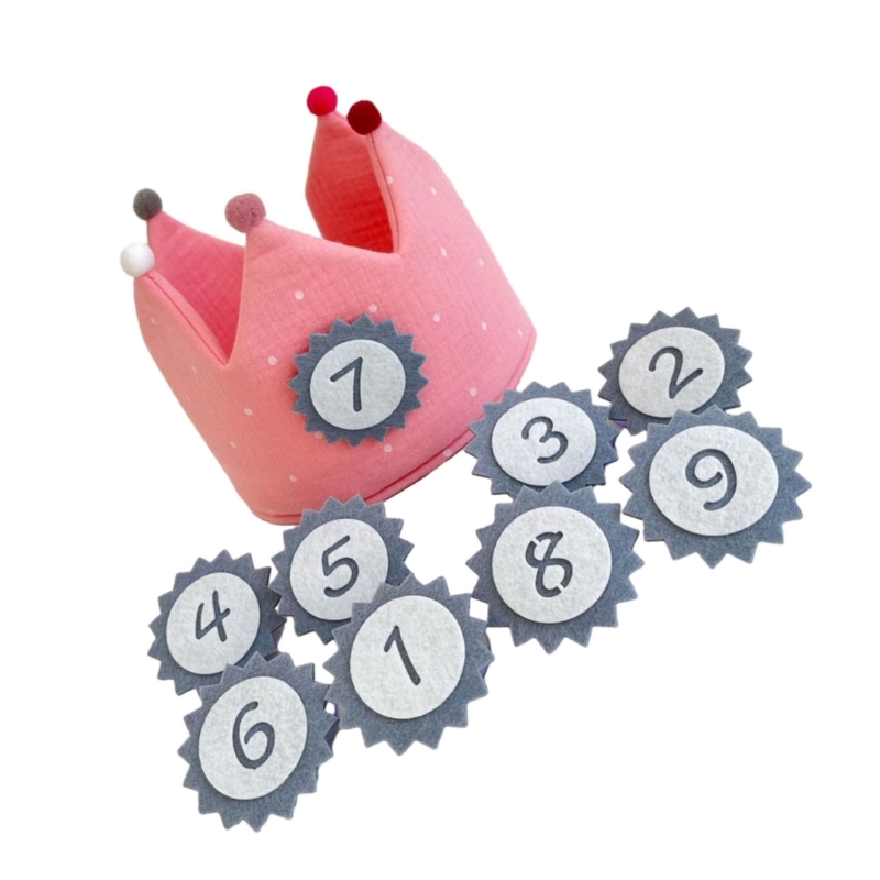 Accesorios fotografía para niños, conjunto algodón con decoración cumpleaños número