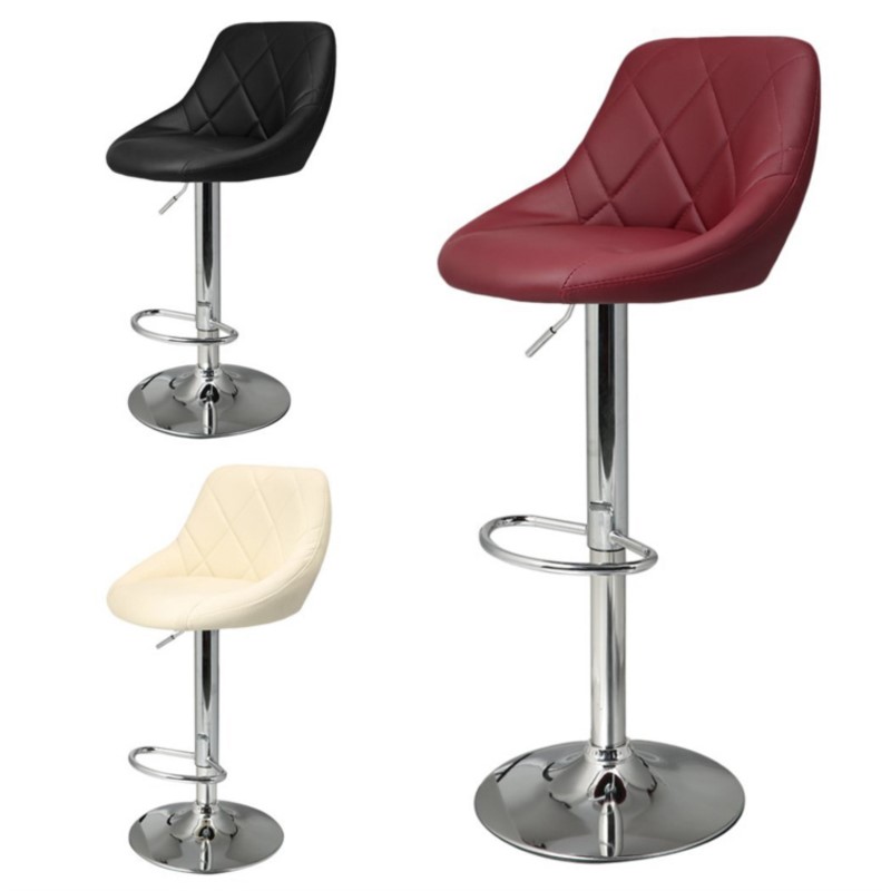 OMGD Silla de Bar, silla de bar elevadora, taburete alto simple y moderno, taburetes altos con respaldo, silla de bar frontal, taburetes de bar para cajero, fauteuil de bar