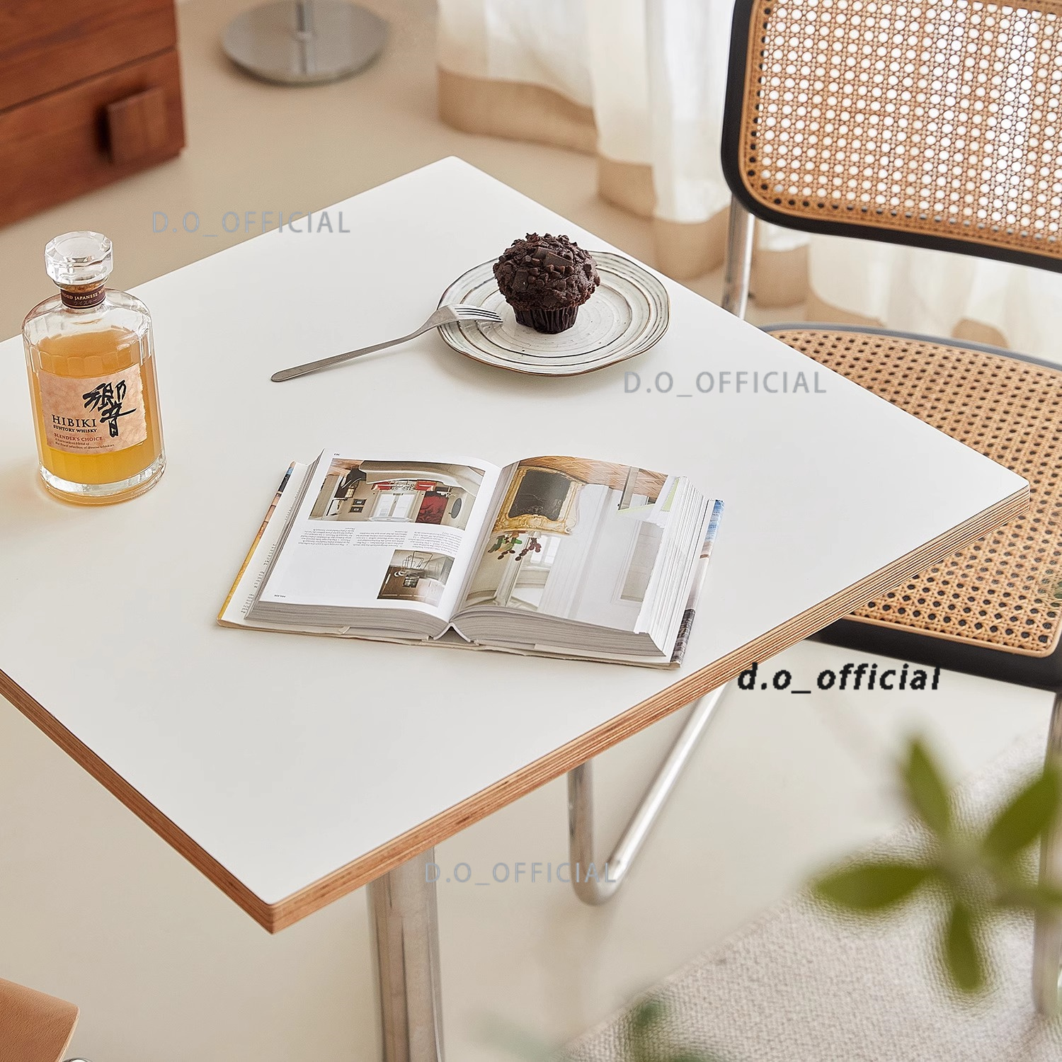 Runder Esstisch im Vintage-Stil für Zuhause, kleiner Wohnungstisch, nordischer, einfacher, moderner Designer-Couchtisch