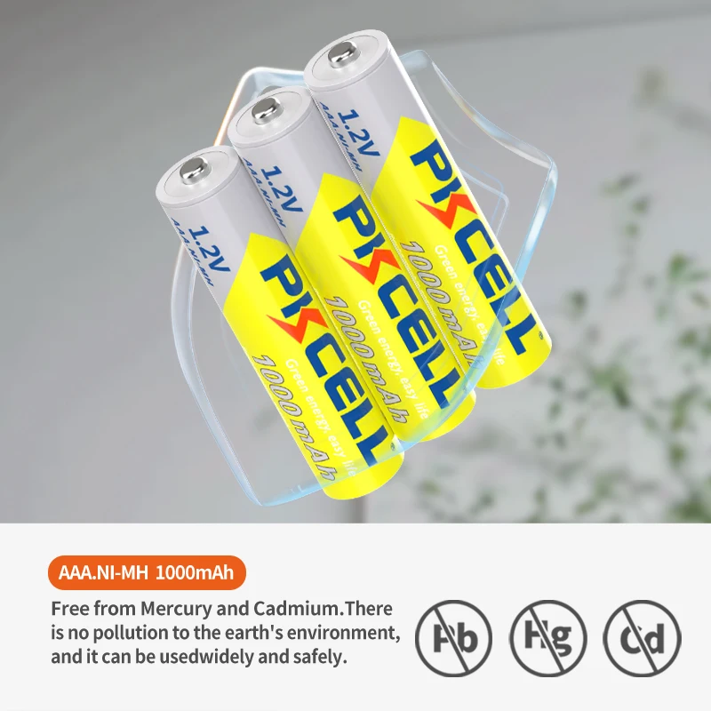 10 CHIẾC PKCELL 1.2V NI-MH AAA Pin 3A 1000MAH AAA Pin Sạc AAA NiMH pin Pin rechargea cho đèn pin đồ chơi