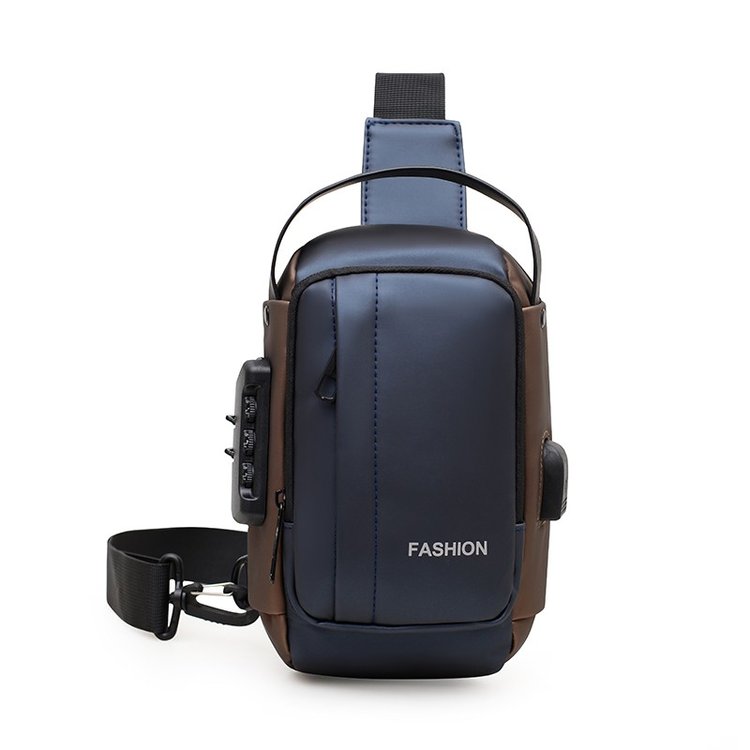 Bolsa de Peito Casual Antifurto para Homens, Bolsa Transversal para Motocicleta, Bolsa de Ombro Moderna, Mochila Pequena para...