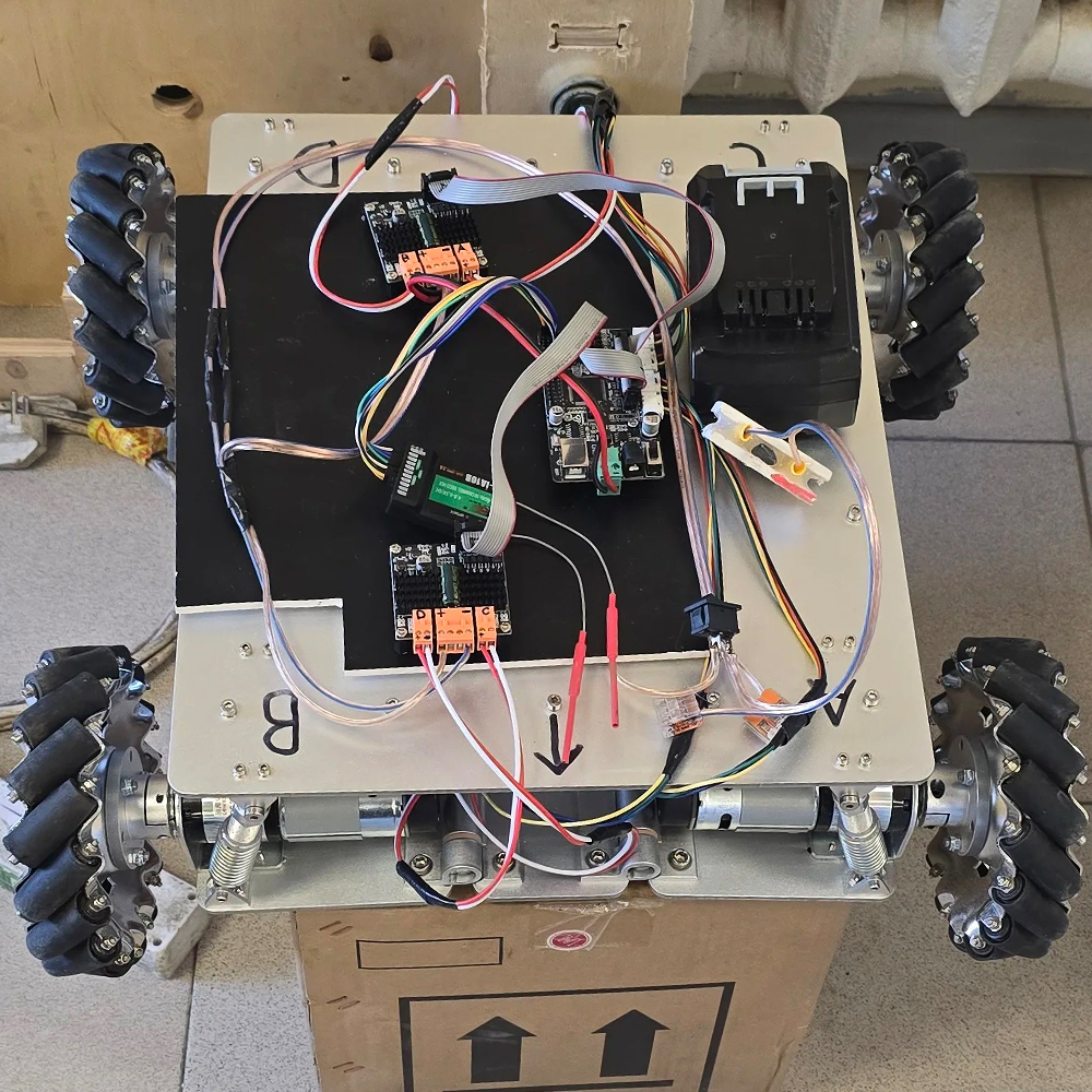 24V 4WD High Power DC Motor Drive Control Kit PWM Geschwindigkeit anpassen mit Arduino Development Board Smart Robot Car Controller