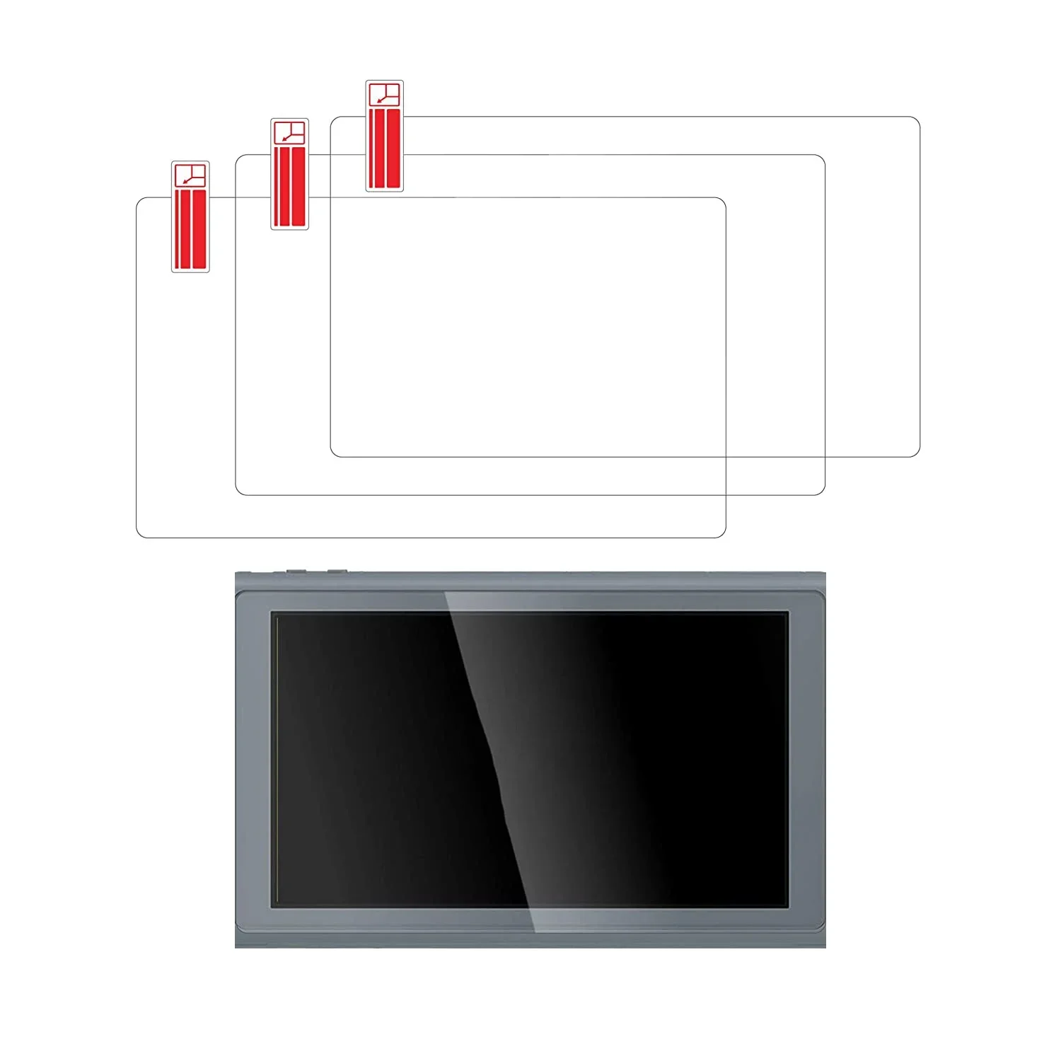 1/2 パックプレミアム強化ガラス Nintendo Switch Lite/スイッチ OLED スクリーンプロテクター HD クリアアンチスクラッチ保護フィルム