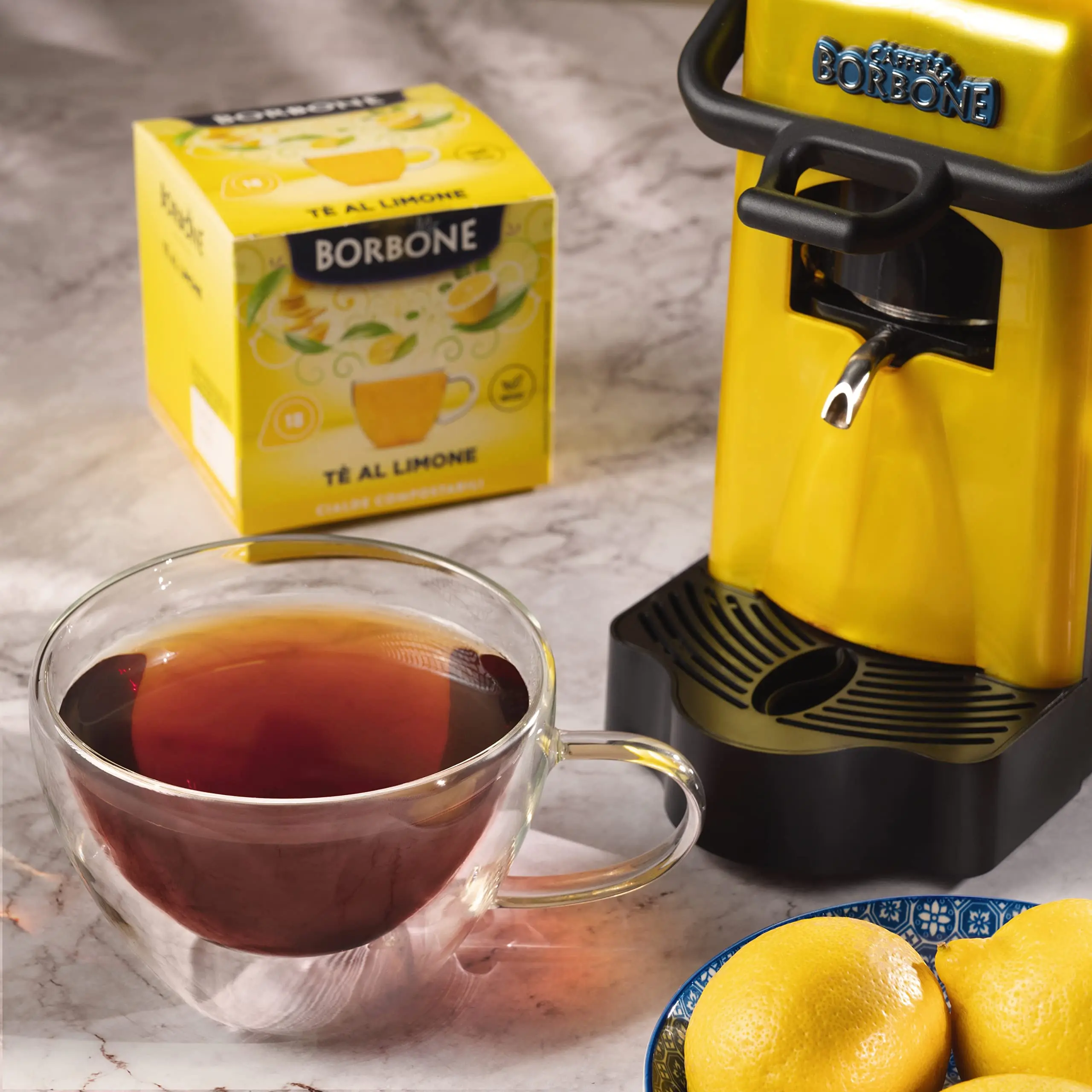 Bourbon Coffee Lemon Tea-72 dosettes (4 trousses à crayons de 18 dosettes)-Système ESE