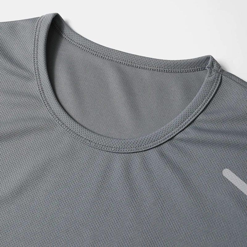 1/4 ชิ้นชายแฟชั่นฤดูร้อนการพิมพ์ Quick-drying แขนสั้นเยาวชนกีฬาฟิตเนส Breathable TOP วัยกลางคนหลวม T