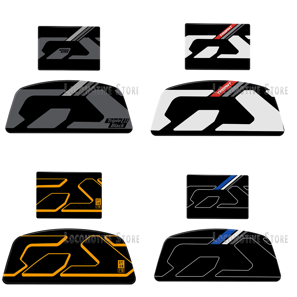 For R 1300 GS R1300GS GS 1300 2024- Option 719 Triple Black Trophy 3D Sticker Radar Protection Sticker