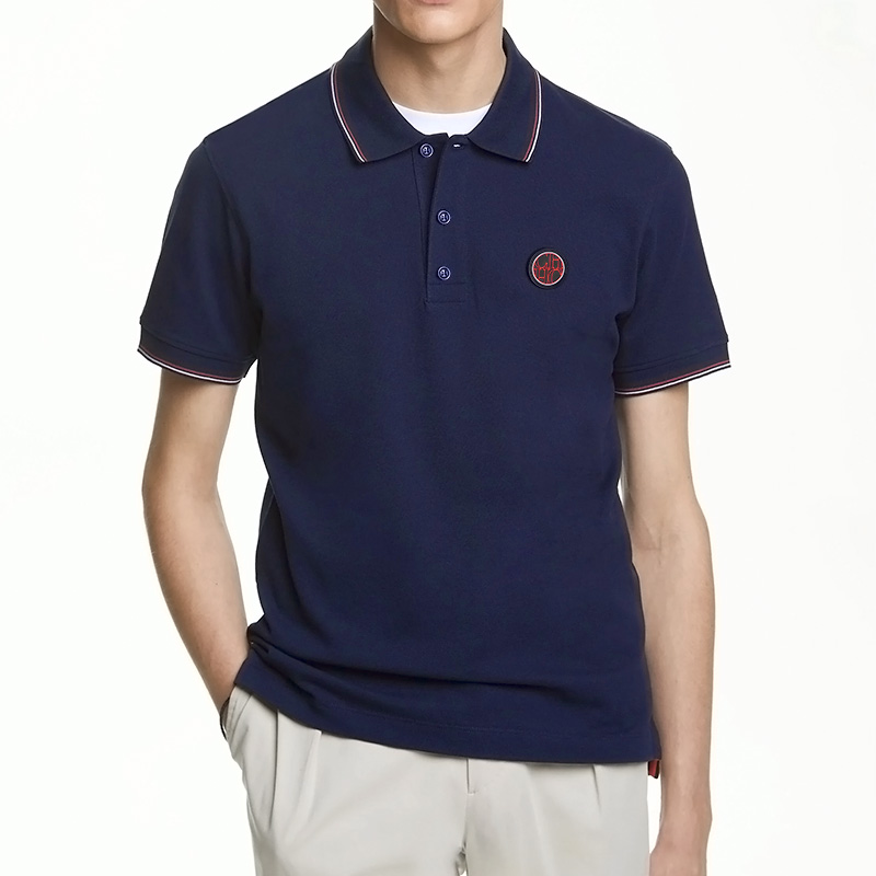 2024 novo polo masculino topo casual moda commuter versátil cor sólida topo masculino verão moda negócios masculino puro algodão polo topo