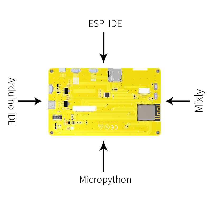 ESP32-S3 HMI 8M PSRAM 16M 플래시 Arduino LVGL WIFI 및 Bluetooth 4.3 "480*272 스마트 디스플레이 화면 4.3 인치 RGB LCD TFT 모듈
