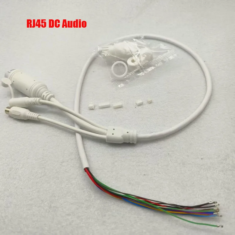 Кабель PoE от 48 В до 12 В с аудио IP-камерой постоянного тока, кабель RJ45, встроенный модуль PoE для модуля платы IP-камеры видеонаблюдения