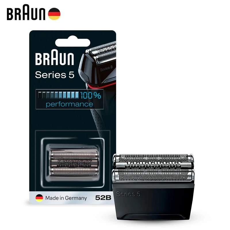 Braun Series 5 Replacement Heads Shavers Cutter Foil 52B Razor Blade for 5020S 5030S 5040S 5050CC 5070CC 5090CC