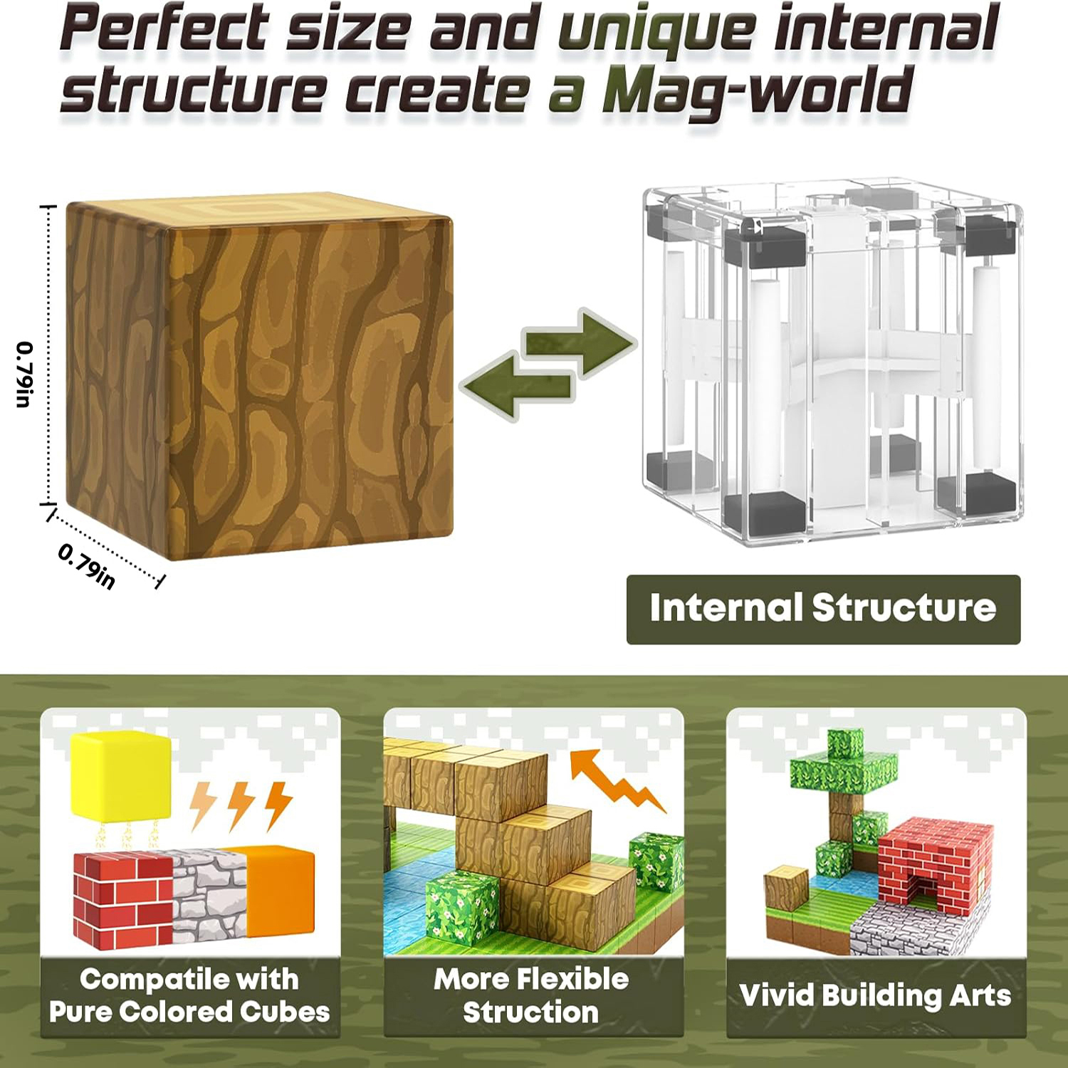 100 pçs blocos magnéticos brinquedo construir ímã conjunto para meninos meninas haste montessori cubos sensoriais para crianças presente