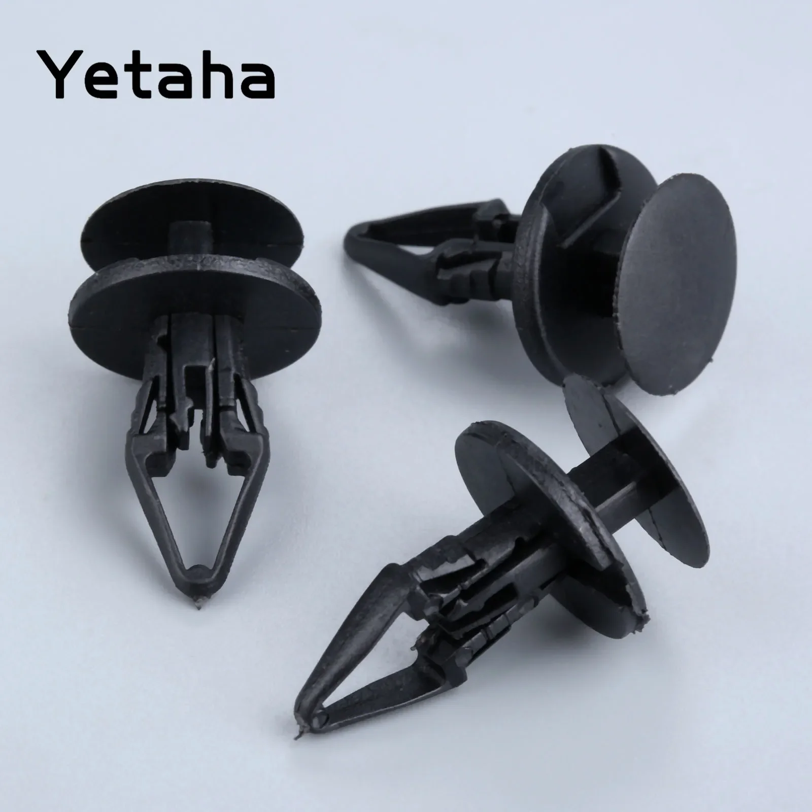 Yetaha-Sujetador de guardabarros de coche Universal, remache de tipo empuje, abrazadera fija, Clips de retención de plástico para Ford Buick Chevrolet, 50 Uds.