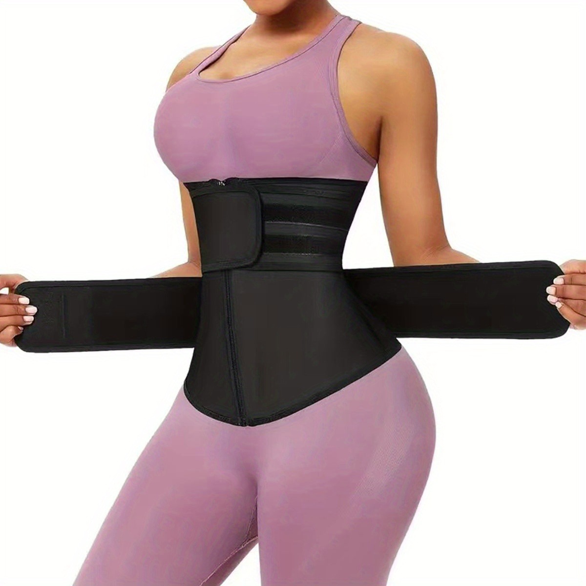 1 pezzo ordina una taglia verso l'alto la cintura modellante per il corpo in neoprene traspirante per le donne