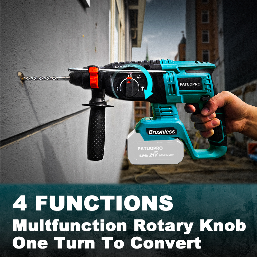 Электродрель, многофункциональная беспроводная дрель-перфоратор, электроинструменты для батареи Makita 18 в (без батареи)