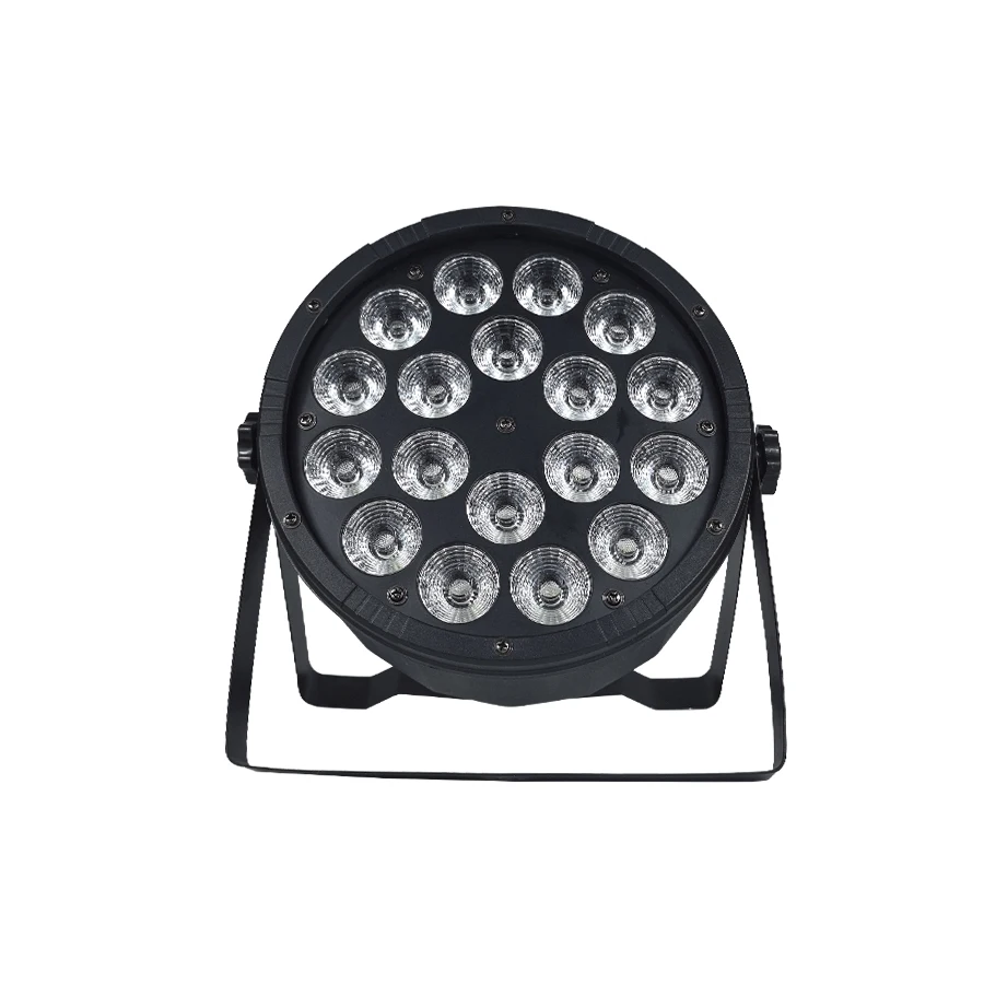 ไฟเวทีไฟ4in1 RGBW 72W DMX ใช้ได้กับการควบคุมเสียงสว่างพิเศษแสงแบนสำหรับดีเจดิสโก้งานแต่งงานคลับบาร์โชว์