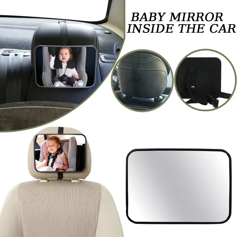 Espelho retrovisor do carro espelhos do bebê para segurança interior espelho universal assento de carro encosto de cabeça espelho monitor criança segurança do bebê condução