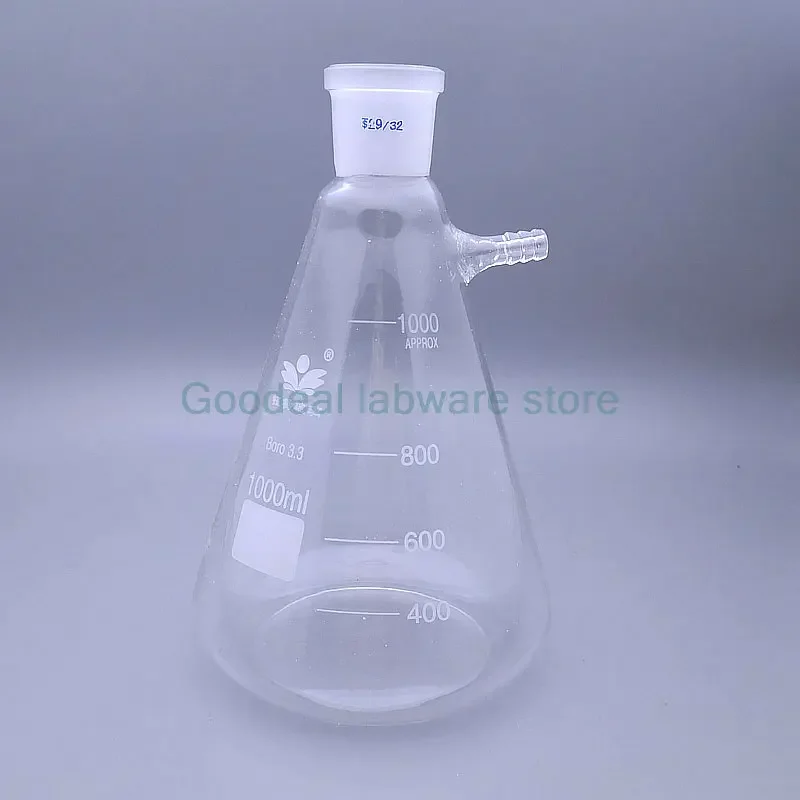 1PCS 50ml ถึง 2000ml Lab แก้วสูญญากาศกรองดูดขวด,ห้องปฏิบัติการกรองขวดบดปาก