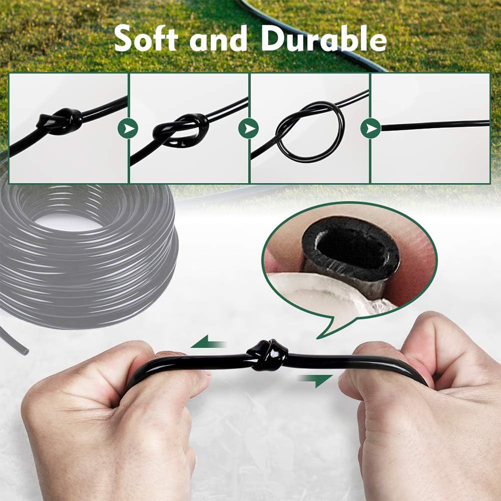 DIY Arbitrary Length 10M/20M/30M... Garden Hose 4/7mm Watering Irrigation System Supplies PVC Micro Drip Pipe Adjustable