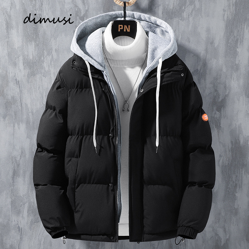 Inverno jaquetas acolchoadas masculinas moda algodão quente para baixo com capuz parkas casacos casuais masculino blusão térmico casacos roupas 5xl