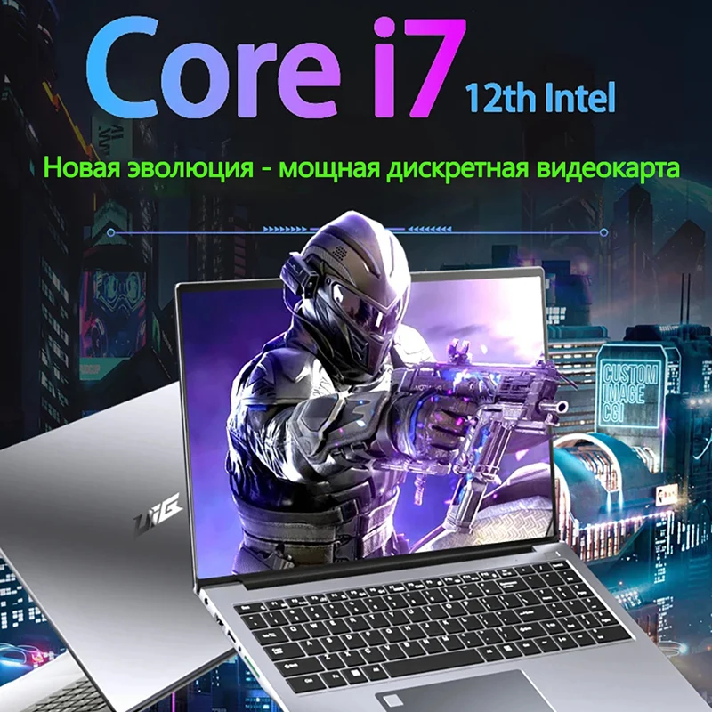 Gaming Laptop 16inch Intel Core I7-1260P NVIDIA MX550 4G Laptop DDR4 Window11 36GB RAM 2TB SSD HD Camera Portables Notebook